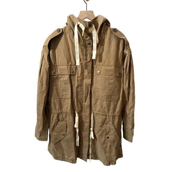NWT FRAME Cotton-Blend Hooded‎ Parka Jacket Size M - Picture 6 of 14